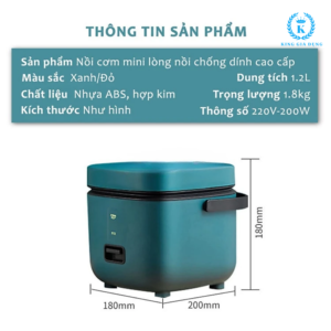 Thông tin sản phẩm nồi cơm điện mini đa năng Jiashi