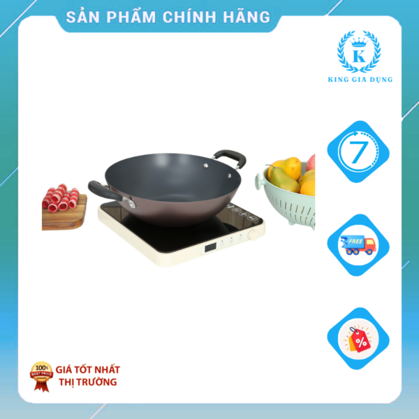 Chảo thép sâu chống dính 32cm Green Cook GCW03-32H